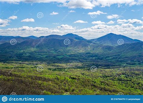 View Of The Blue Ridge Mountains And Goose Creek Valley Stock Photo