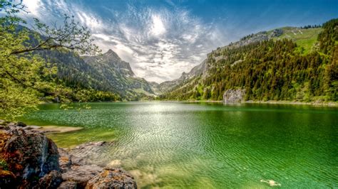 Wallpaper Landscape Forest Mountains Lake Nature Reflection