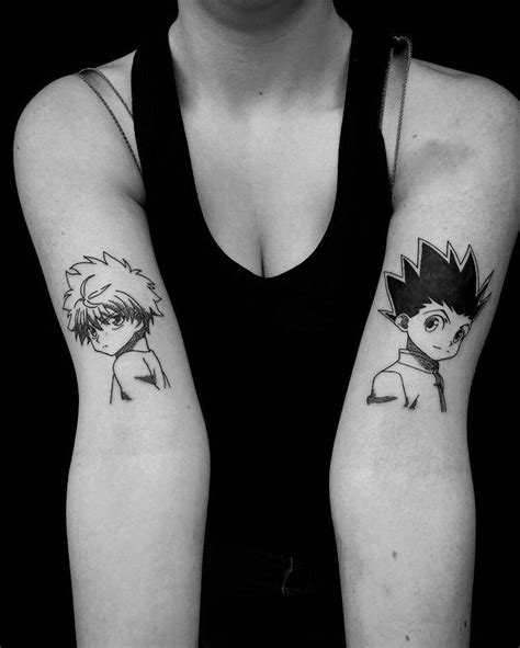 Gon And Killua Tattoo Hunter Tattoo Tattoos For Guys Manga Tattoo