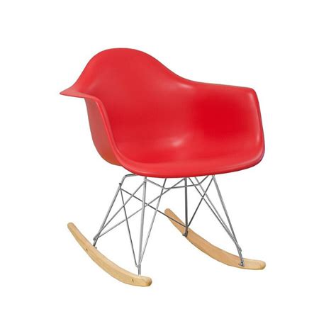 › folding office chair with arms. Eames Style Molded Modern Plastic Arm-Rocking chair ...