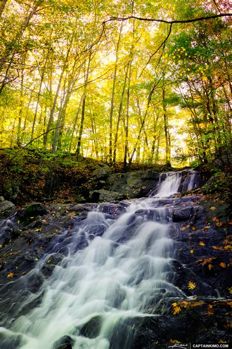 Fall Colors At Jewells Water Fall Portland Maine Hdr Photography By