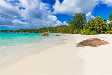 Anse Lazio Paradise Beach In Seychelles Island Praslin Stock Image