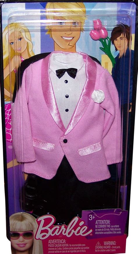 2009 Fashion Fever Ken Outfit 2 R4275 Barbie Clothes Pink Tuxedo