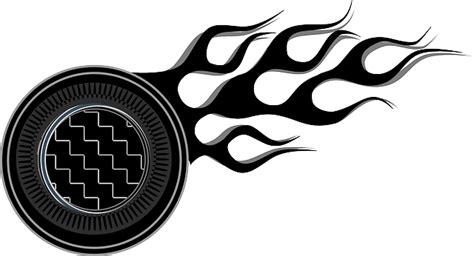 Free Vector Graphic Fire Button Flame Wheel Sports Free Image On