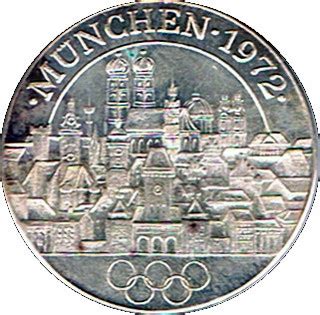 Munich was set to celebrate a festival of peace. Medal - XX Olympics 1972 in München - Germany - Federal ...