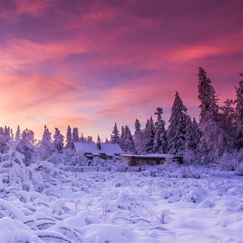 Winter Carpathian Landscape Stock Image Image Of Background