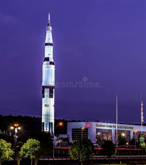 Us Space And Rocket Center Saturn V Rocket In Huntsville Alabama With