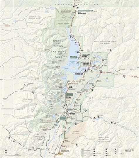 Printable Map Of Grand Teton National Park Printable Maps