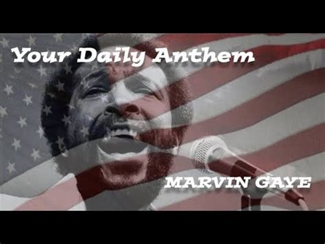 Your Daily Anthem Marvin Gaye Sings Star Spangled Banner Youtube