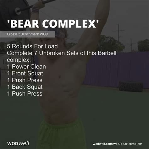 Bear Complex Workout Crossfit Benchmark Wod Wodwell