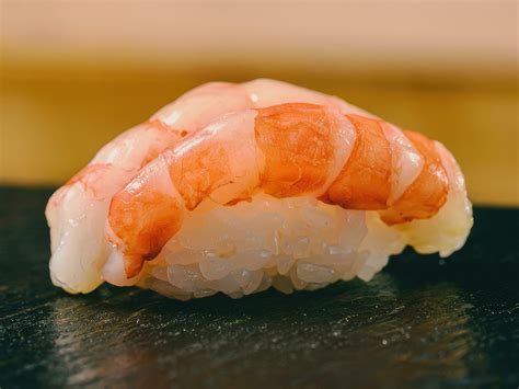 Nigiri Sushi Shrimp Nigiri Is Made From Shrimp And Sushi Rice Japanese