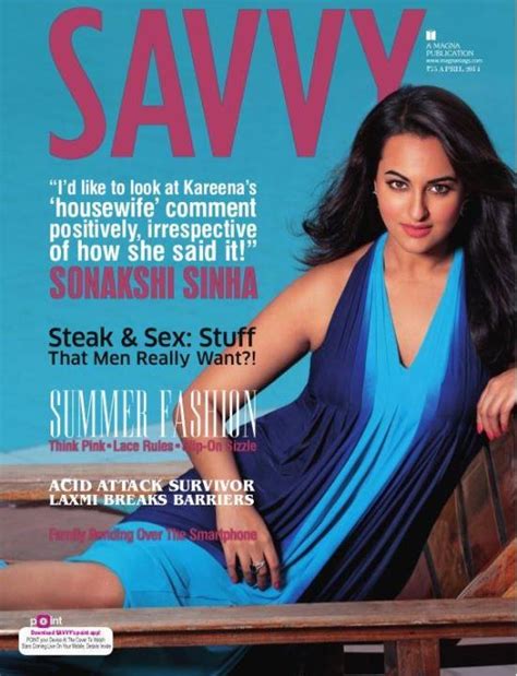 Sonakshi Sinha Hot In Savvy Magazine Cover Page April 2014 Photos Chinki Pinki