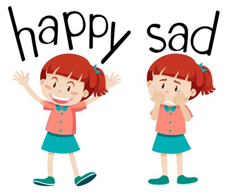 Sad And Happy Clipart