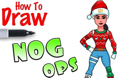 How To Draw Nog Ops Fortnite Easy Drawings Dibujos Faciles