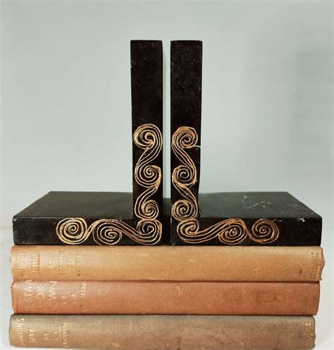 Black Marble Bookends Lilyscraftedfeelings