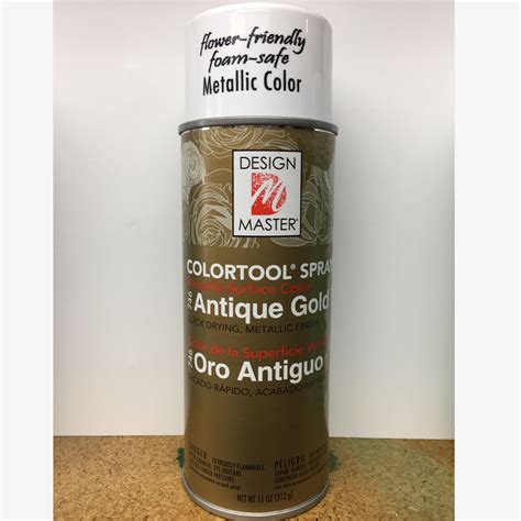 The rose gold is pretty strong and even though this can only contain 11 ounces of spray paint, you should be able to make some spray paints feature a metallic finish and those will definitely be helpful to you. Paint Metallic Antique Gold | Ensign Wholesale Floral