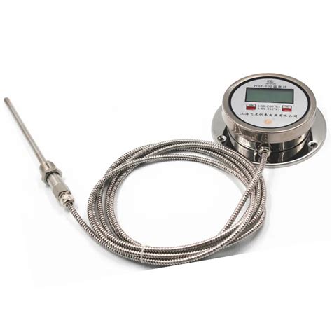 Long Probe Digital Display Bimetal Thermometer Radial Type Wst 102