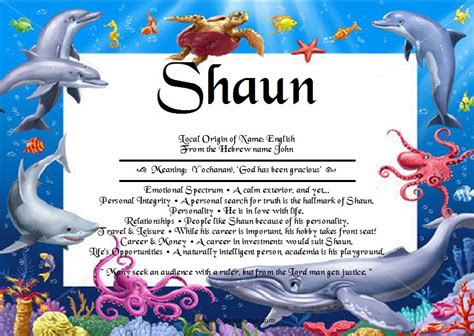 Shaun Unique Names