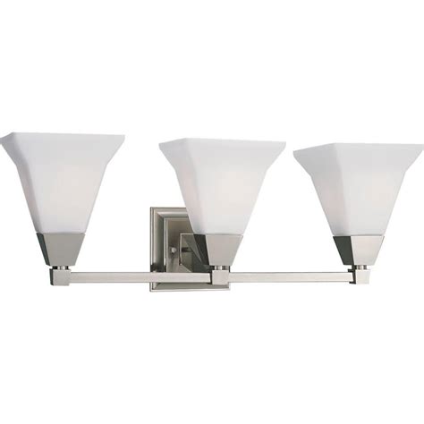 Relish in the design of this 3 light island; Delta Bathroom Lighting Fixtures - BClight