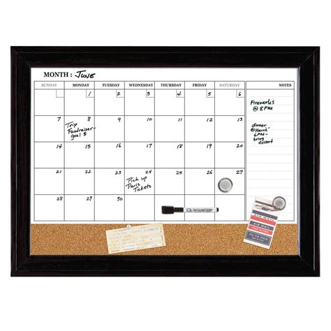 Quartet Home Decor Magnetic Combination Calendar Board 23