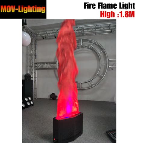 Silk Fake Fire With 36pcs Dj Equipment Light 18m Flame Stage Light