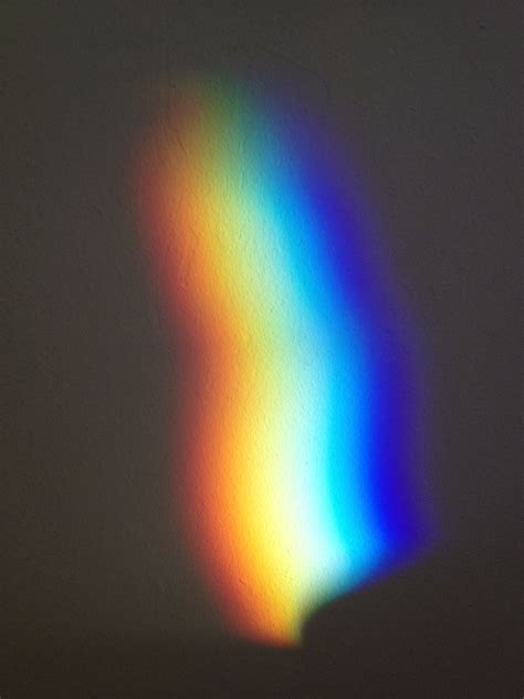 Refraction Of A Mirror Onto A Wall Rainbow Aesthetic Texture