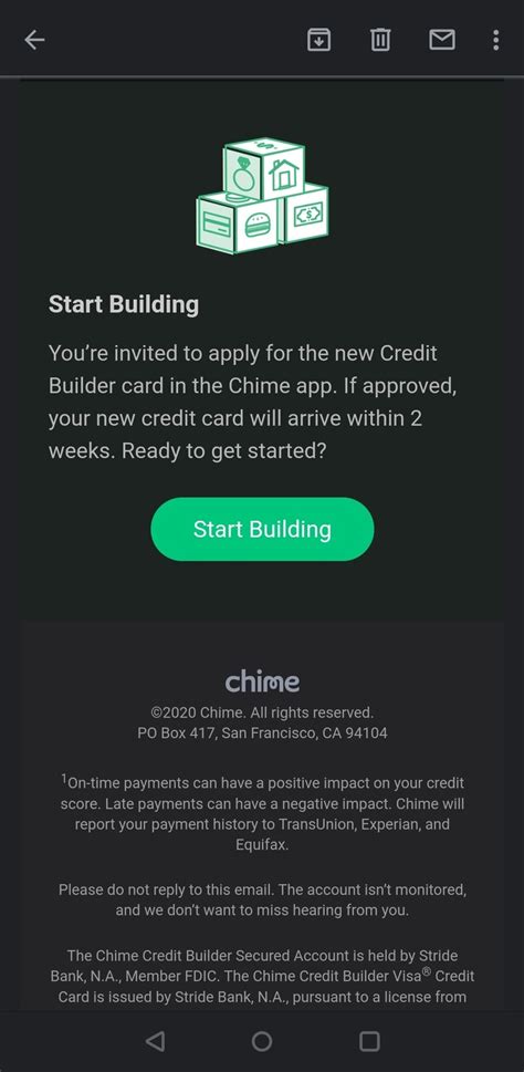 Put down the deposit today and start building your. Chime credit builder - Credit Cards & Debt - YNAB Support Forum
