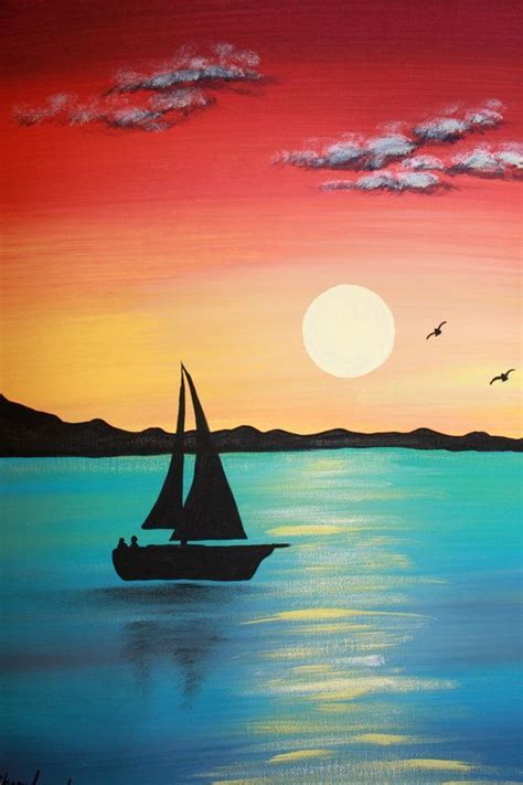 40 Amazing Silhouettes Art For Inspiration Acrylic Paintings Easy