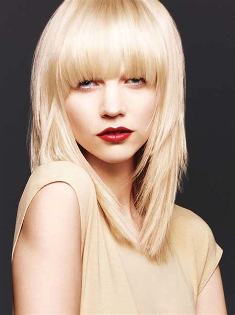 Fringes generally add to the shape and body of. Medium Haircuts with Bangs 2014 - 2015 | Hairstyles ...