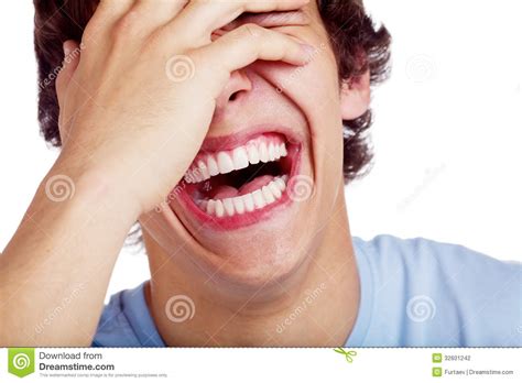Laughing Guy Closeup Stock Photo Image Of Expression 32601242