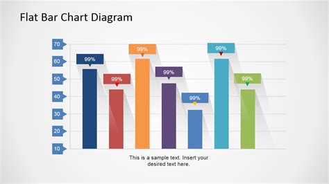 Bar Chart Flat Design For Powerpoint Slidemodel