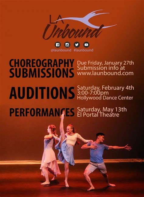 Dancer Auditions In Los Angeles For La Unbound Dance Company