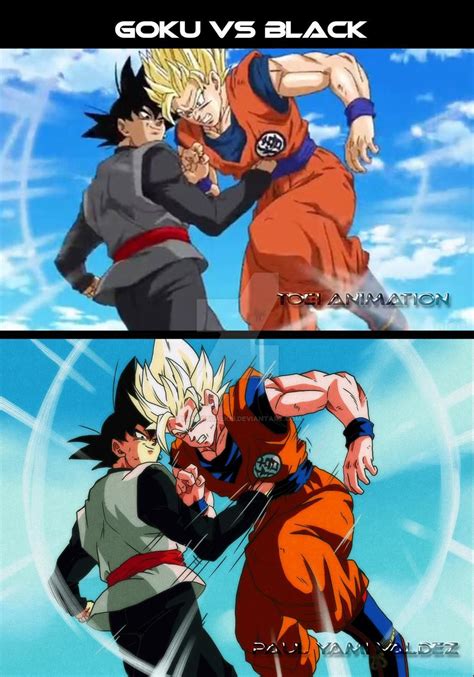 Goku Vs Black By Yamivisualkei On Deviantart Dragon Ball Super Manga Anime Dragon Ball Super