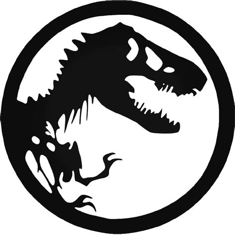Jurassic Park Clip Art Black And White