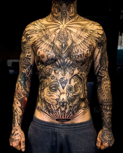 Tattoos Ideas On Instagram “k 🔥” Chest Piece Tattoos Stomach Tattoos Torso Tattoos