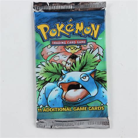 Pokemon Base Set Venusaur Booster Pack With 11 Cards Pristine Auction