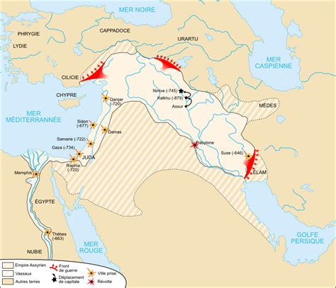 Famous Pharaohs Map Of Neo Assyrian Empire