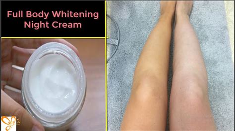 Homemade Body Whitening Glowing Night Cream For Flawless Smooth Body