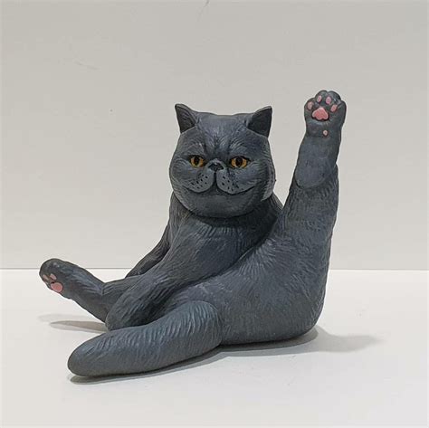 Cat Stl File For 3d Print Exotic Sculpture Ready To Paint Etsy
