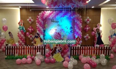 Princess Theme Birthday Party Premium Balloon Decoration Bangalore