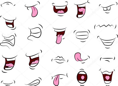 Set Of Mouths Cartoon For Your Design — Stock Vector © Starlight789