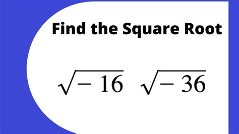 Square Root Of A Negative Number Pikolfoundation