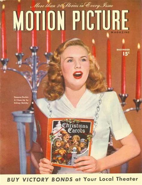 Motion Picture Magazine December With A Deanna Durbin Cover R