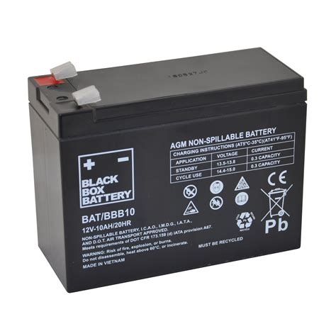 10ah Black Box Agm Battery Mobility For You
