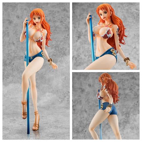 22cm Anime One Piece Figur Pole Dance Ver Sexy Toy Doll Nami Collection Pop Model Brinquedos
