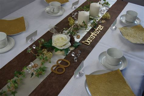 Hier ein geschnittenes video der diamantenen hochzeit in hannover! Tischdekoration Diamantene Hochzeit - Die Tischdekoration