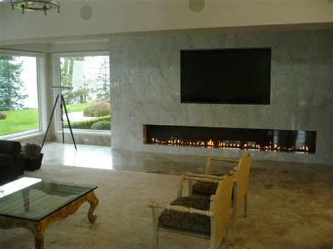 Long Linear Custom Fireplace Vancouver Gas Fireplaces