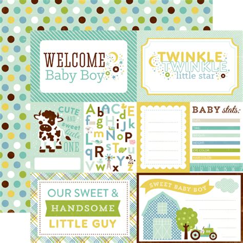 Echo Park Bundle Of Joy A New Addition Collection Welcome Baby Boy