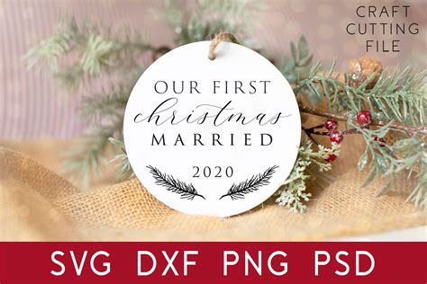 Our First Christmas Svg Christmas Ornament Svg Cut File