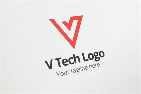 V Tech V Letter Logo Creative Daddy